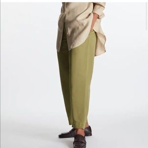 Cos drawstring barrel leg pants